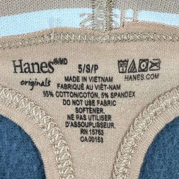 Hanes Originals Women's Size Small Panty Thong Beige New With Tags - Picture 5 of 8